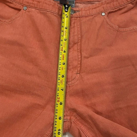 Esprit women’s orange ankle wide leg jeans vintage Y2K - Picture 7 of 8